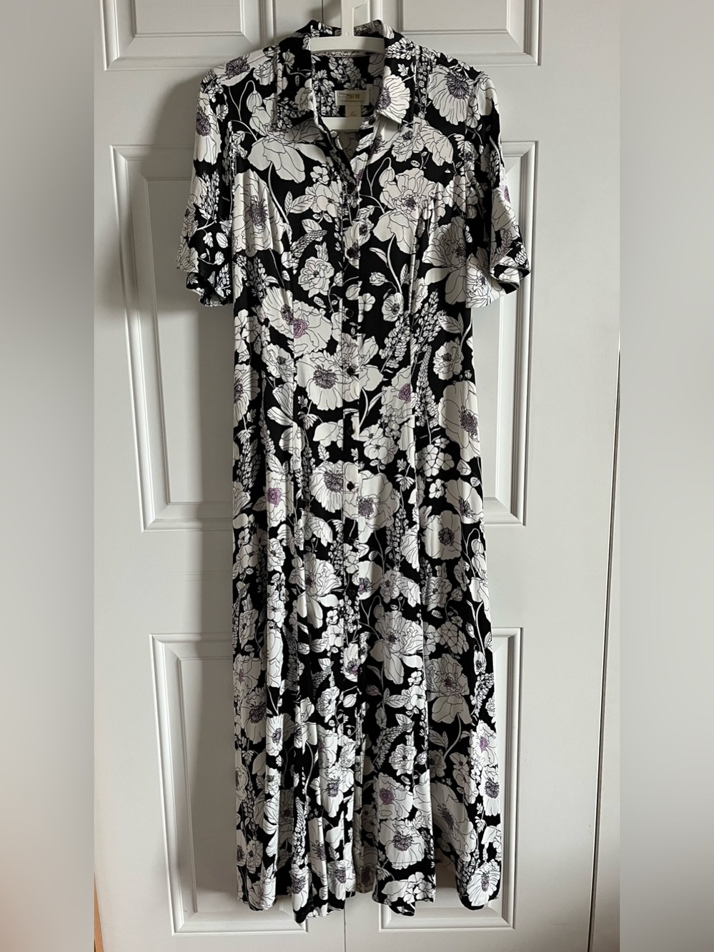 Maeve Anthropologie floral maxi shirt dress - Picture 4 of 8